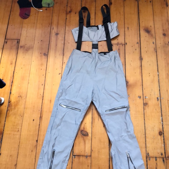 Jaded London reflective cargo jumpsuit NWOT - Picture 5 of 6